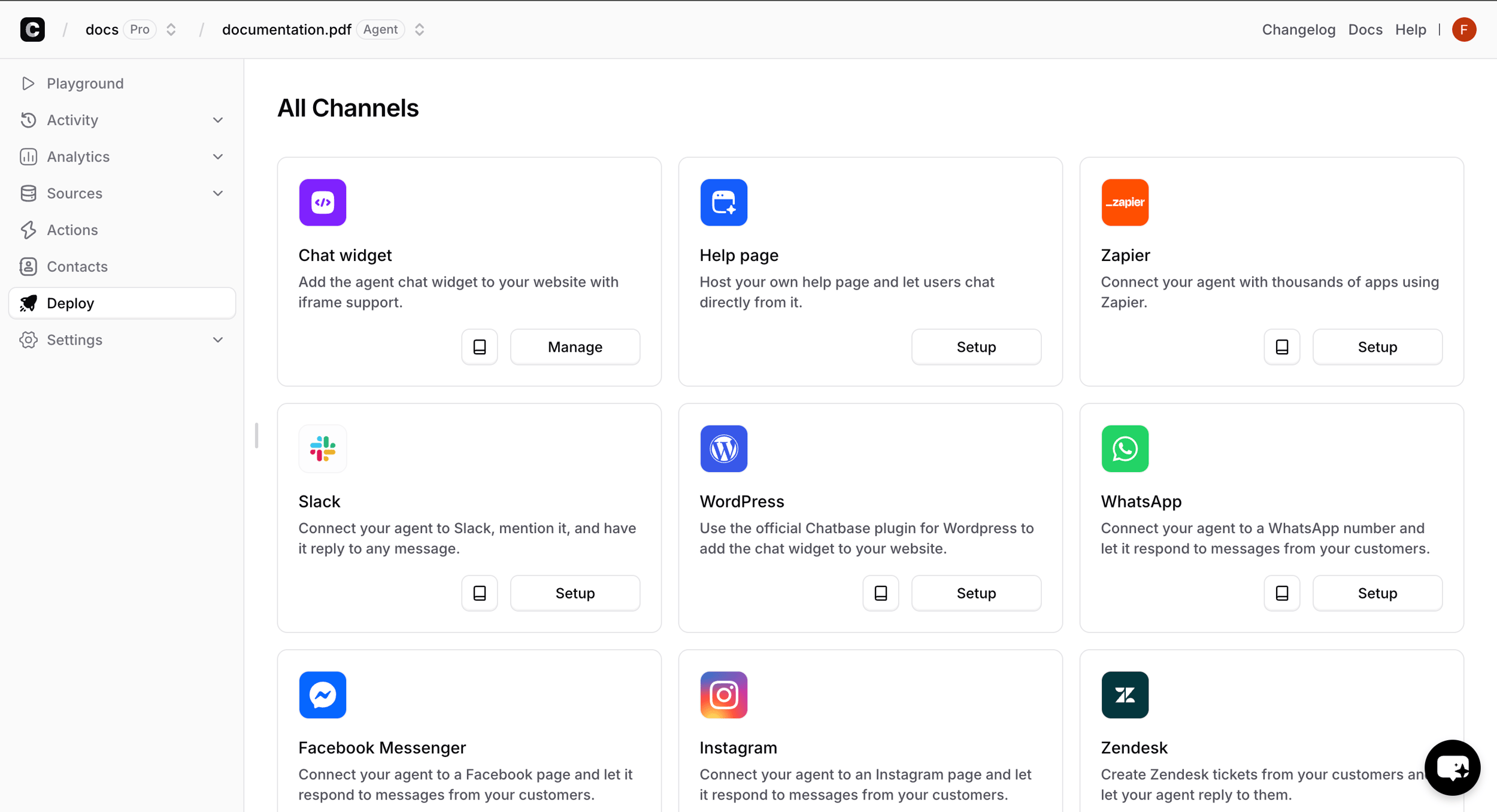 Build Your First AI Agent - Chatbase