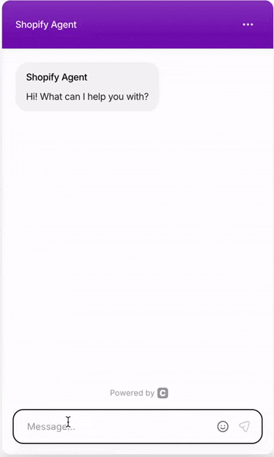 Shopify Update Profile in action