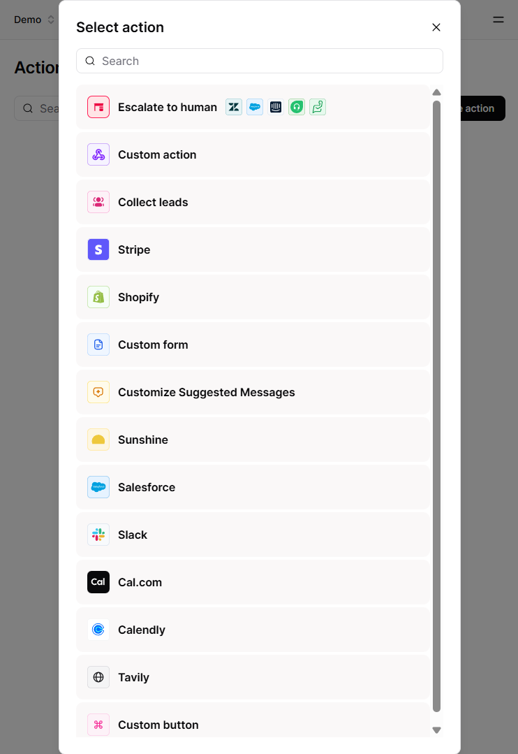 Available AI Actions