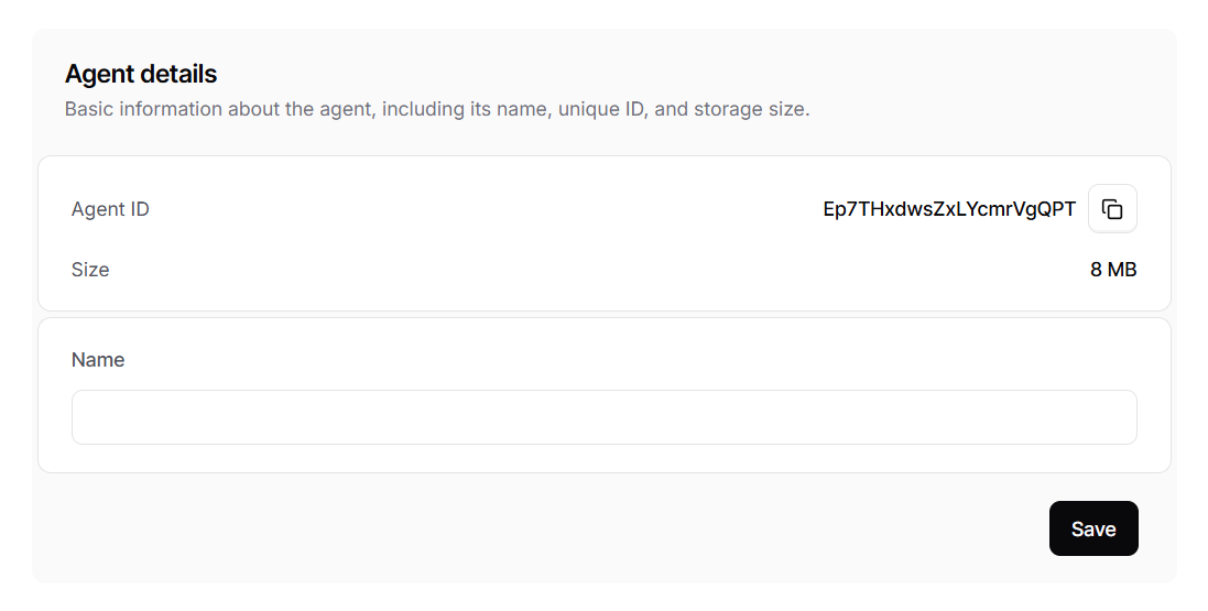Agent Details