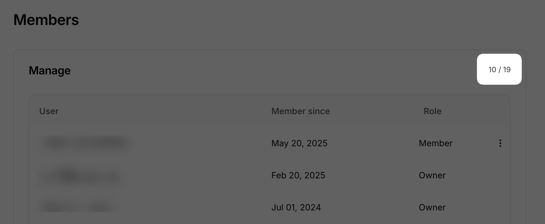 Workspace Settings Members Limit