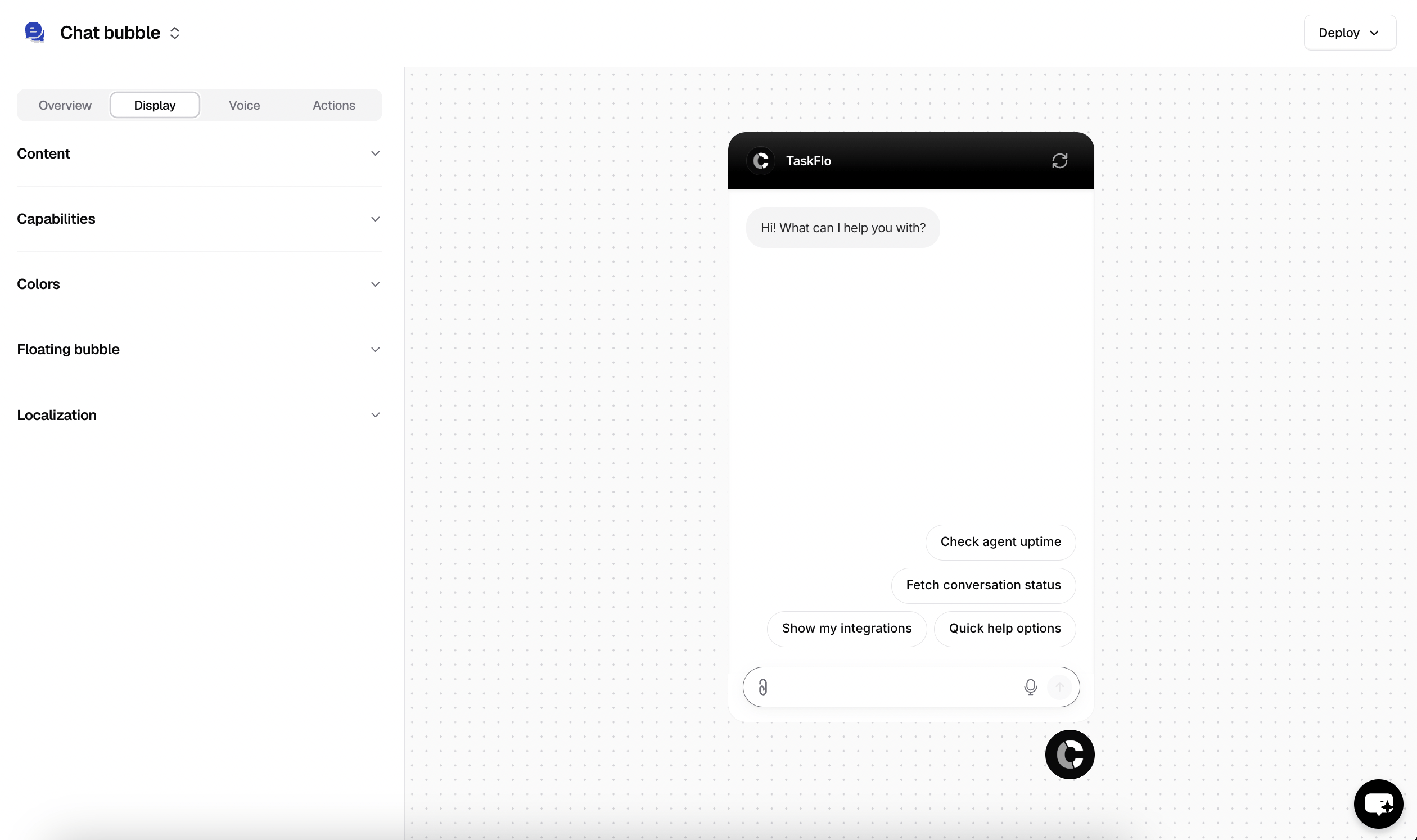 Chatbase Content Settings