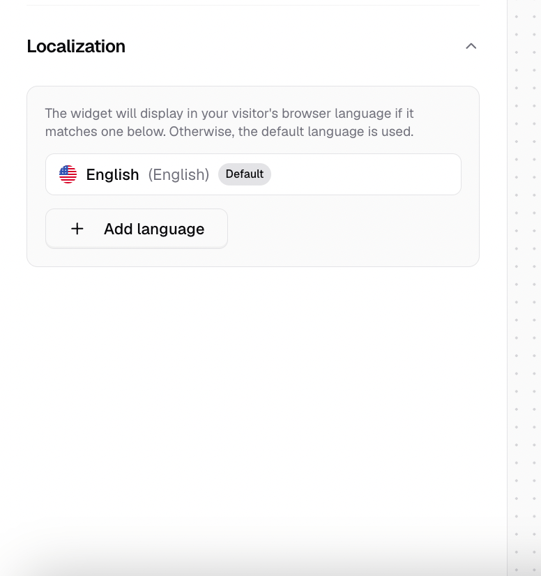Chatbase Content Settings
