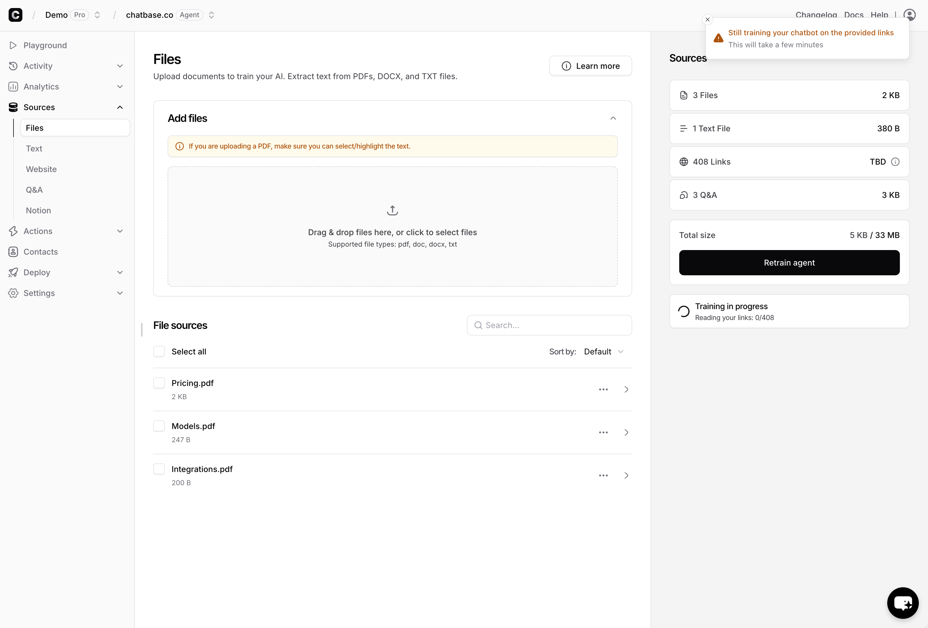 Uploading Files