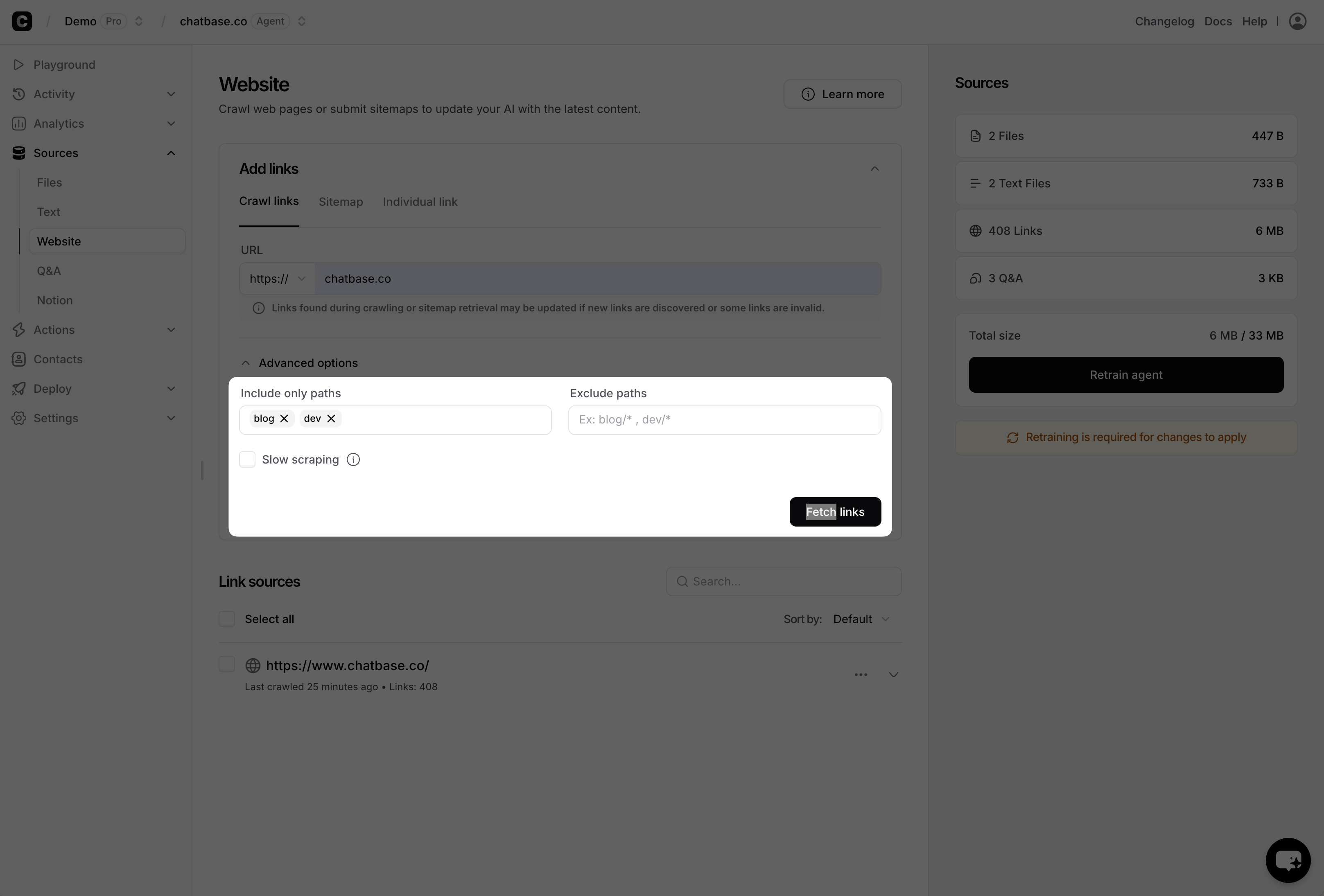 Crawl Website