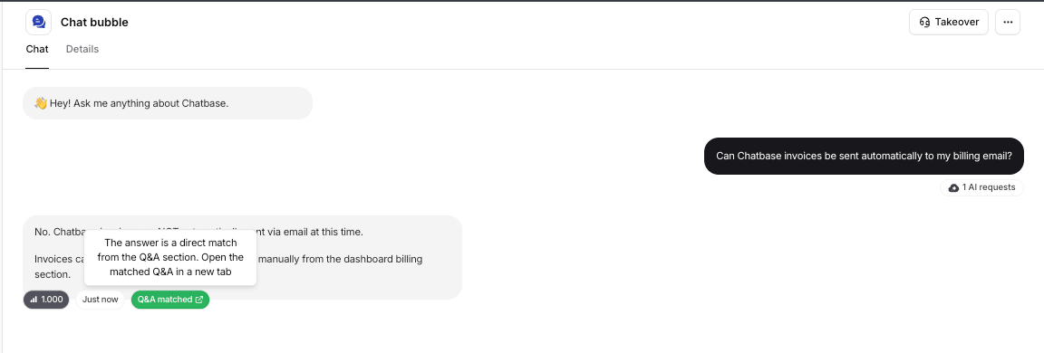 Improve Answer Feature