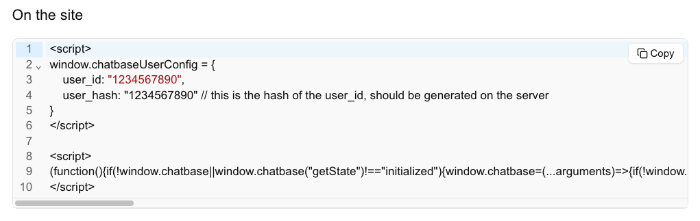 Chatbase Embed Code Example