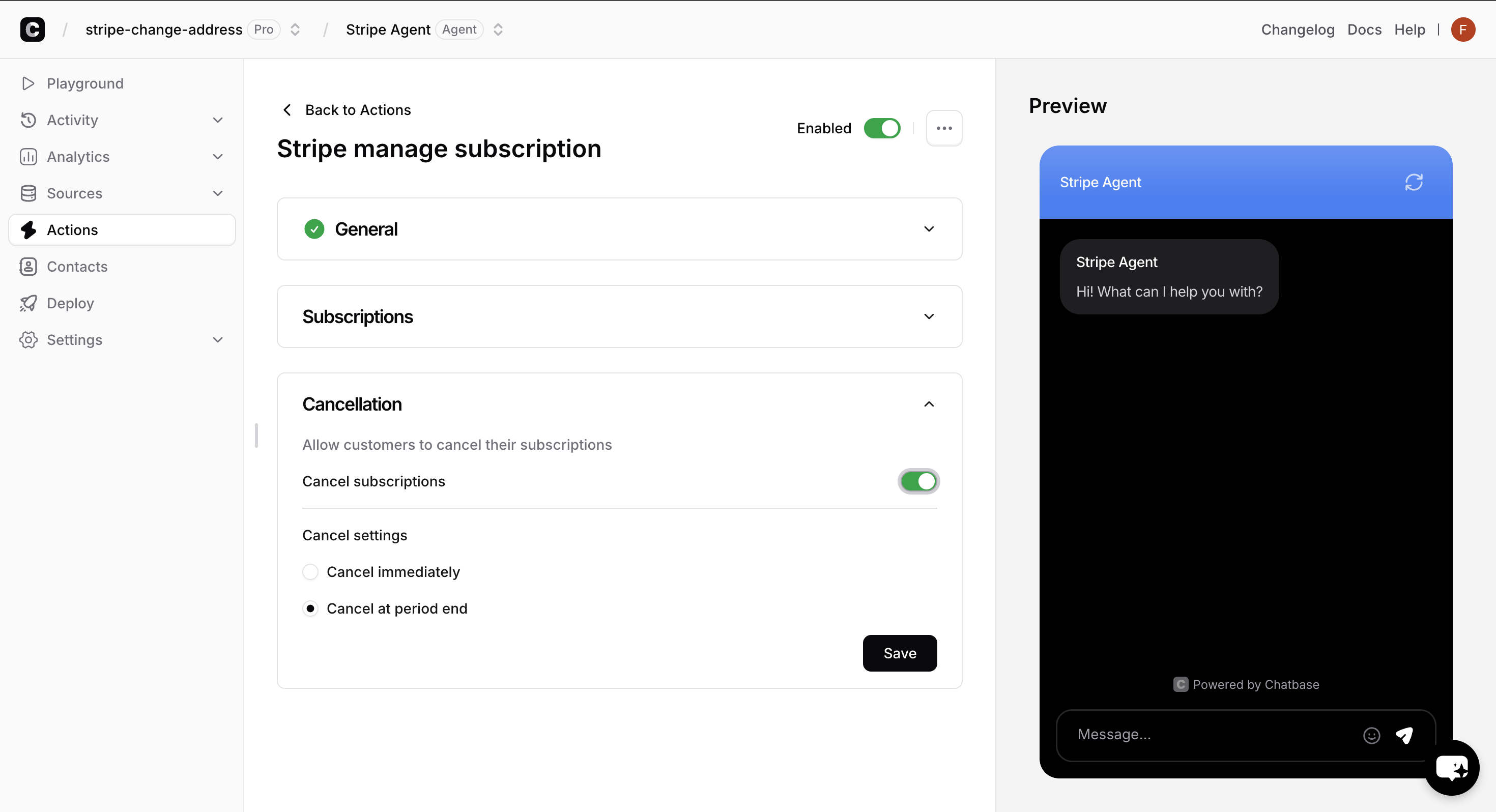 Configuring available subscription plans and options