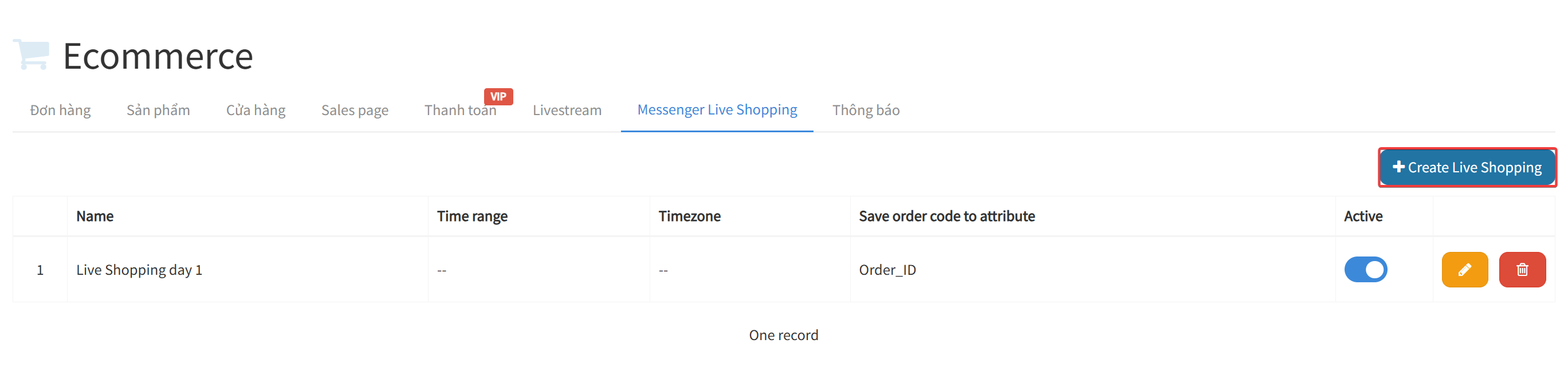 Navigate To Messenger Live Shopping