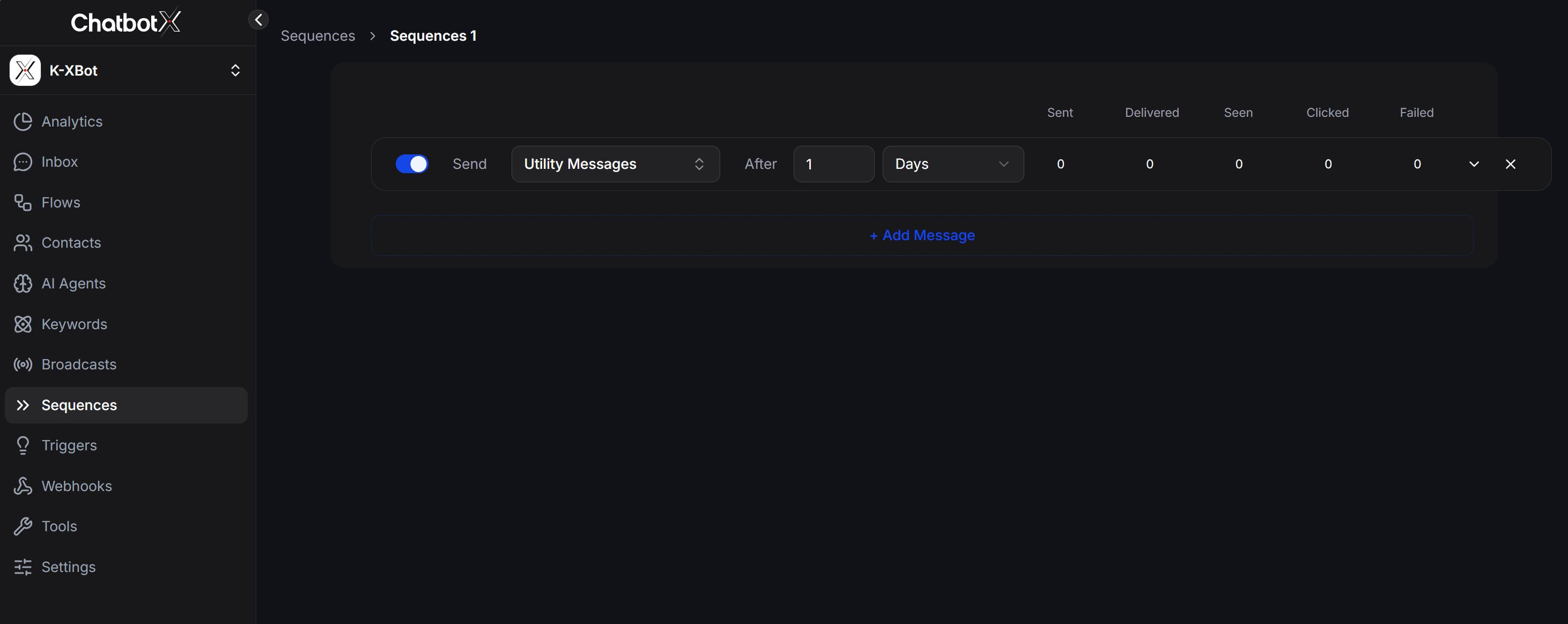 Messenger Utility Sequence Details