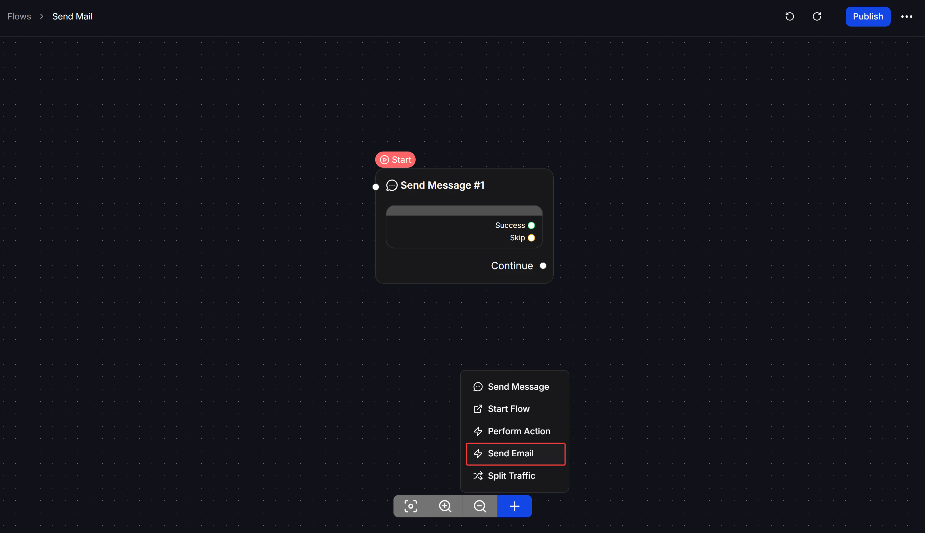 Send email block