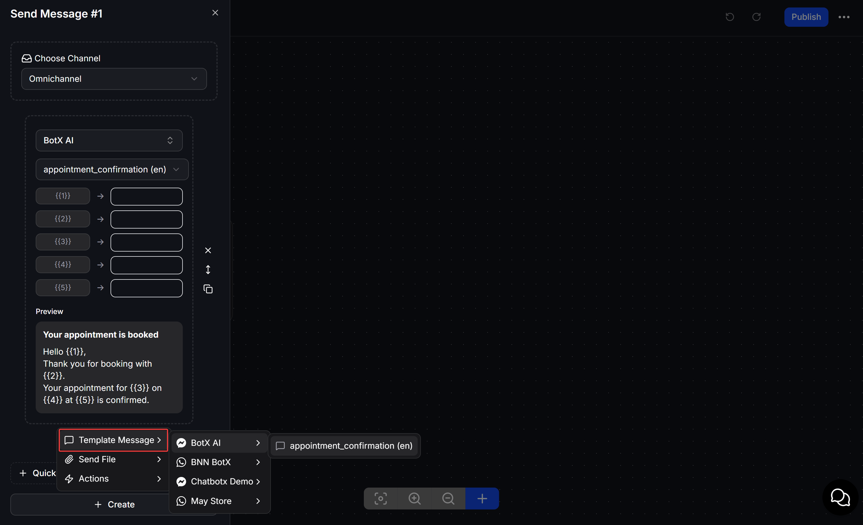 Send Utility Message in Flow Builder