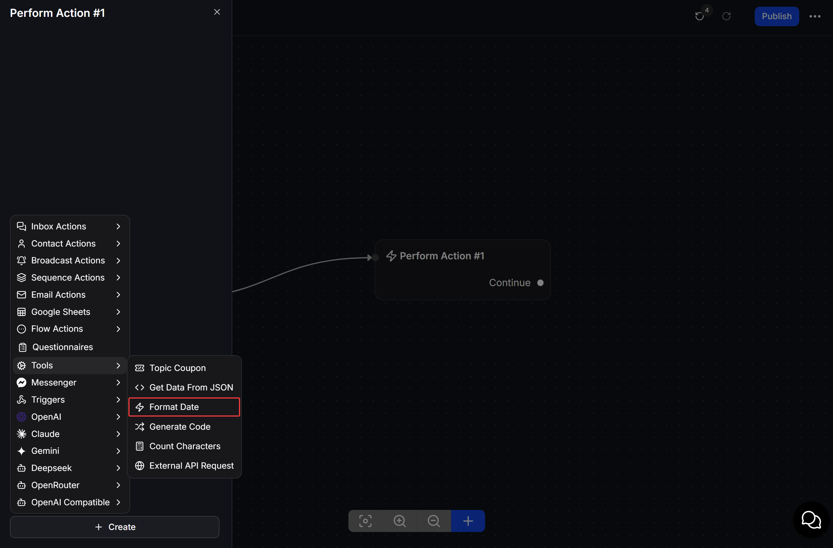 Select Format Date In Tools Menu