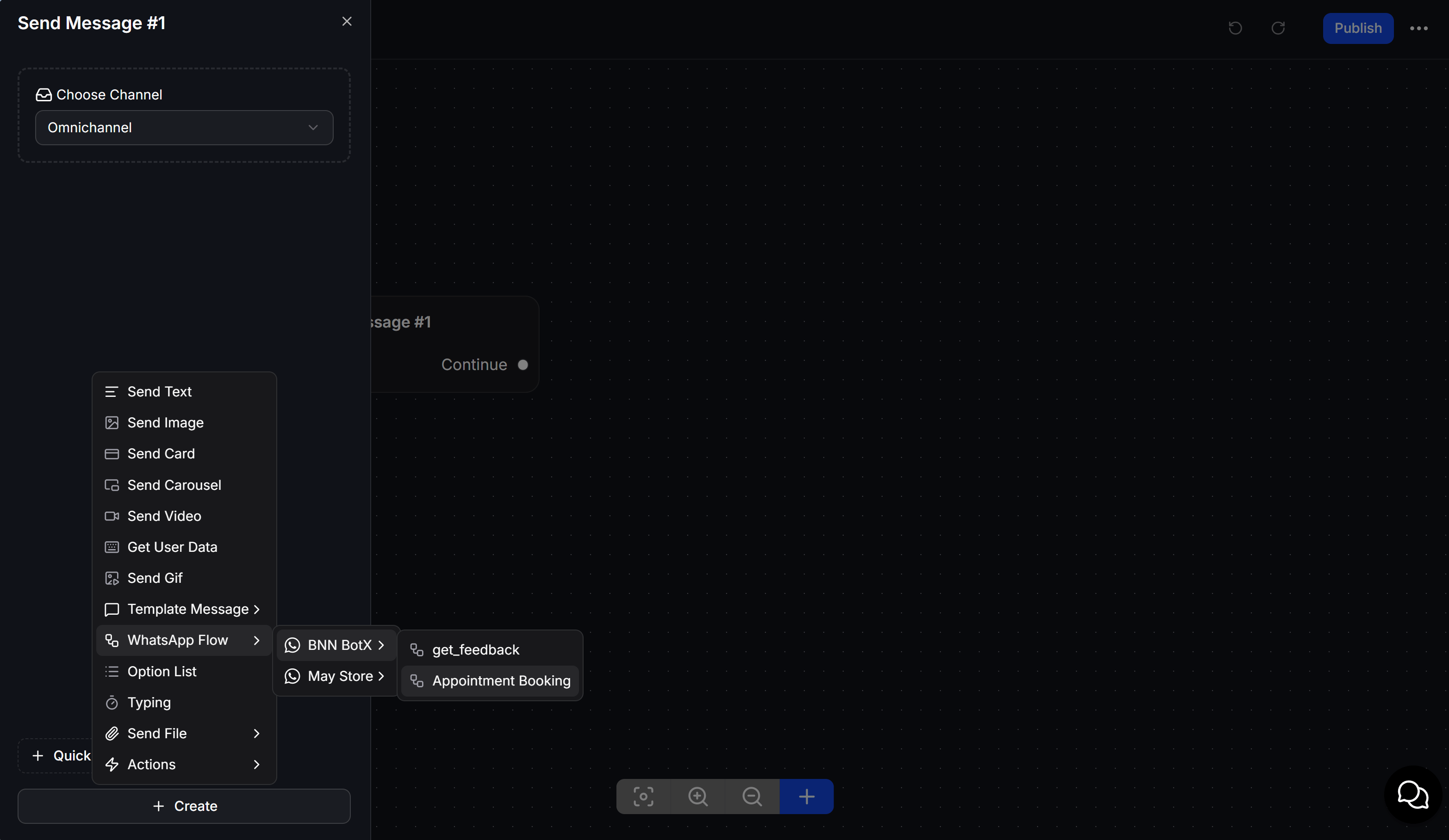 Whatsapp Flow Builder Menu