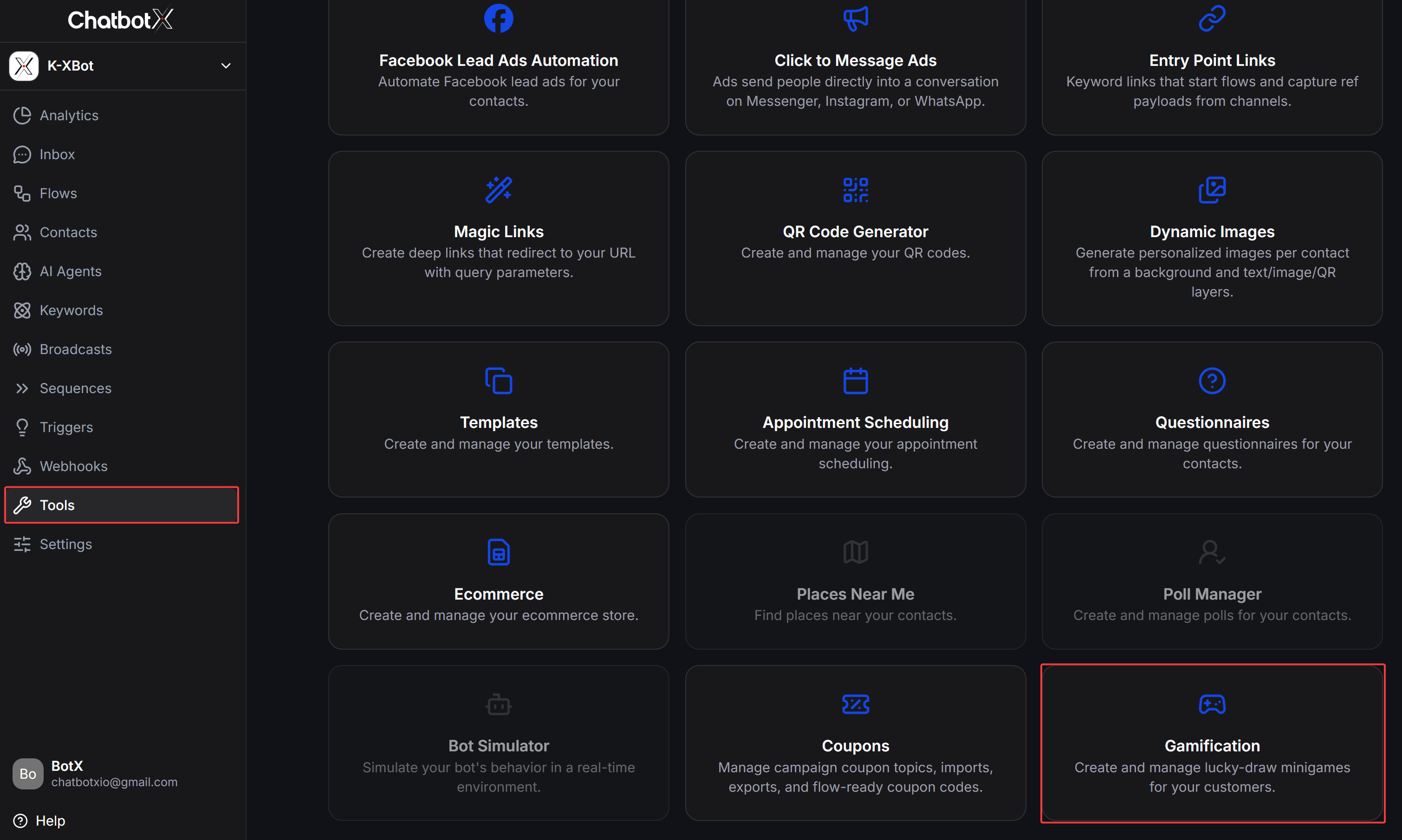 Gamification Tools Entry