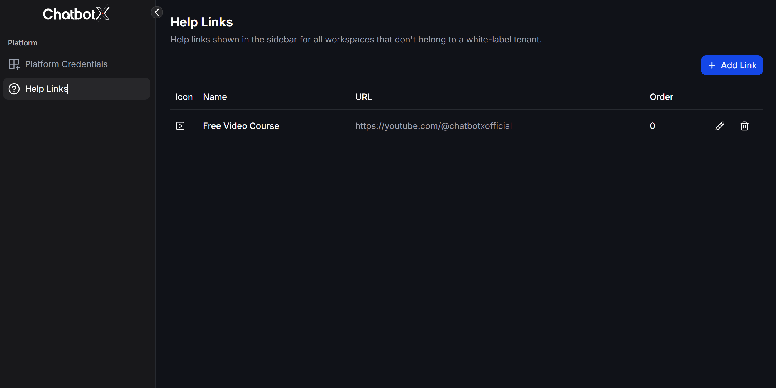 Self Hosting Help Links Dashboard