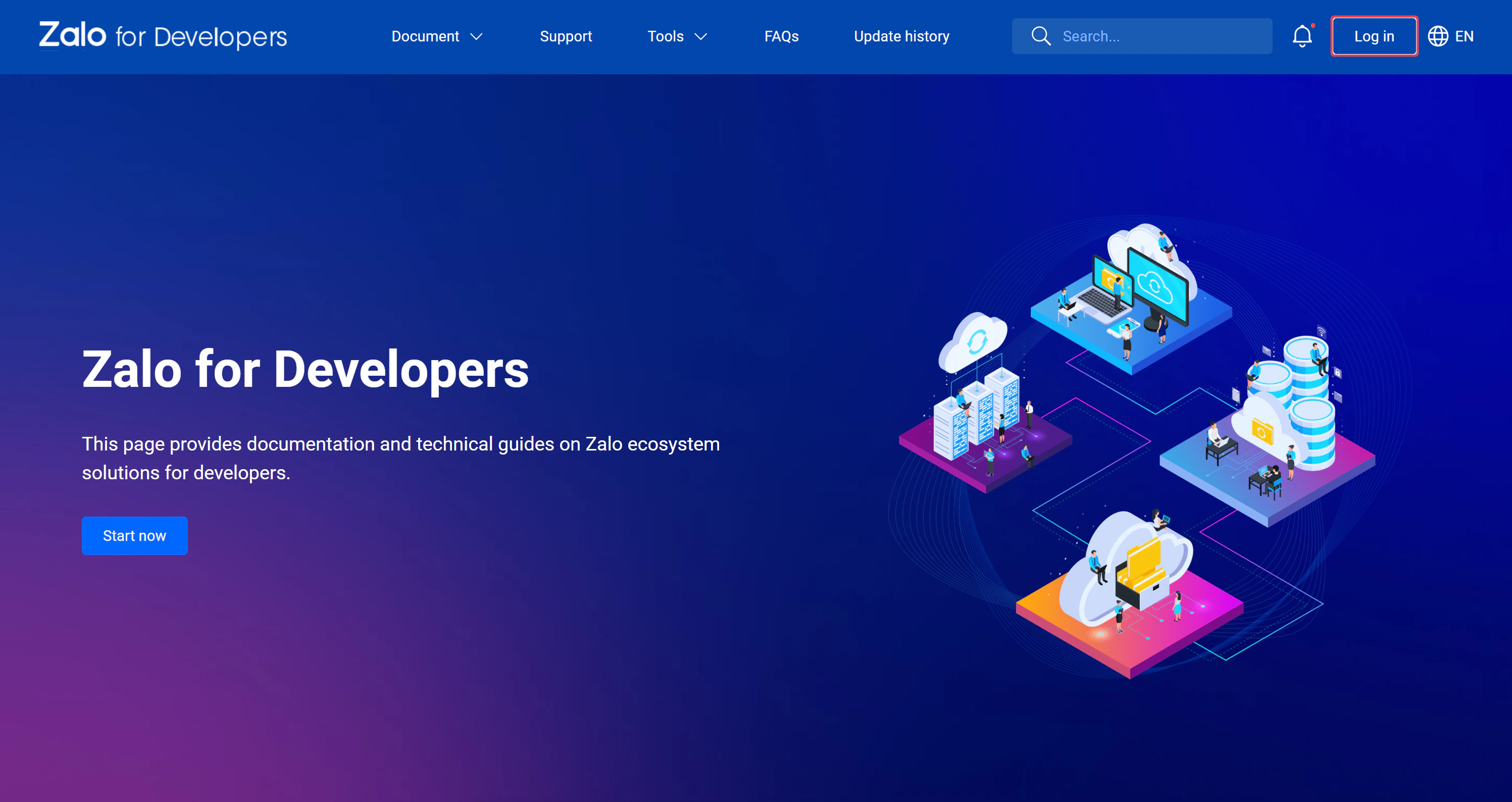 zalo_developers_portal_homepage_login
