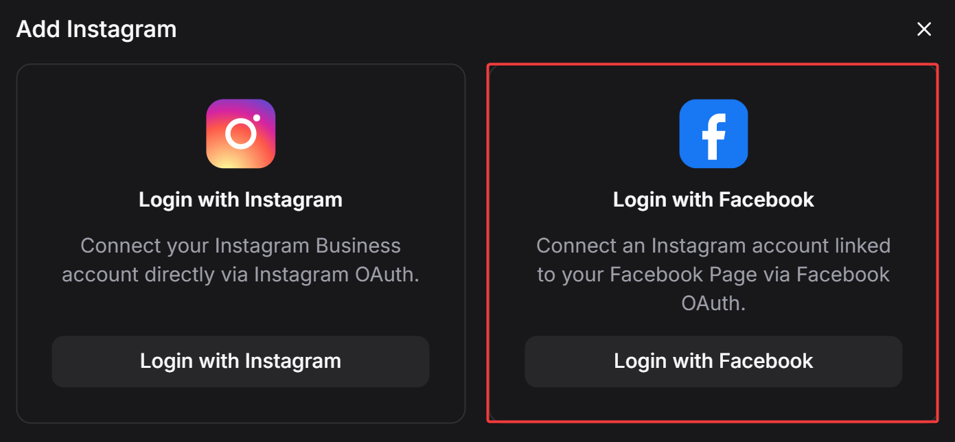 Meta Capi Instagram Add Options