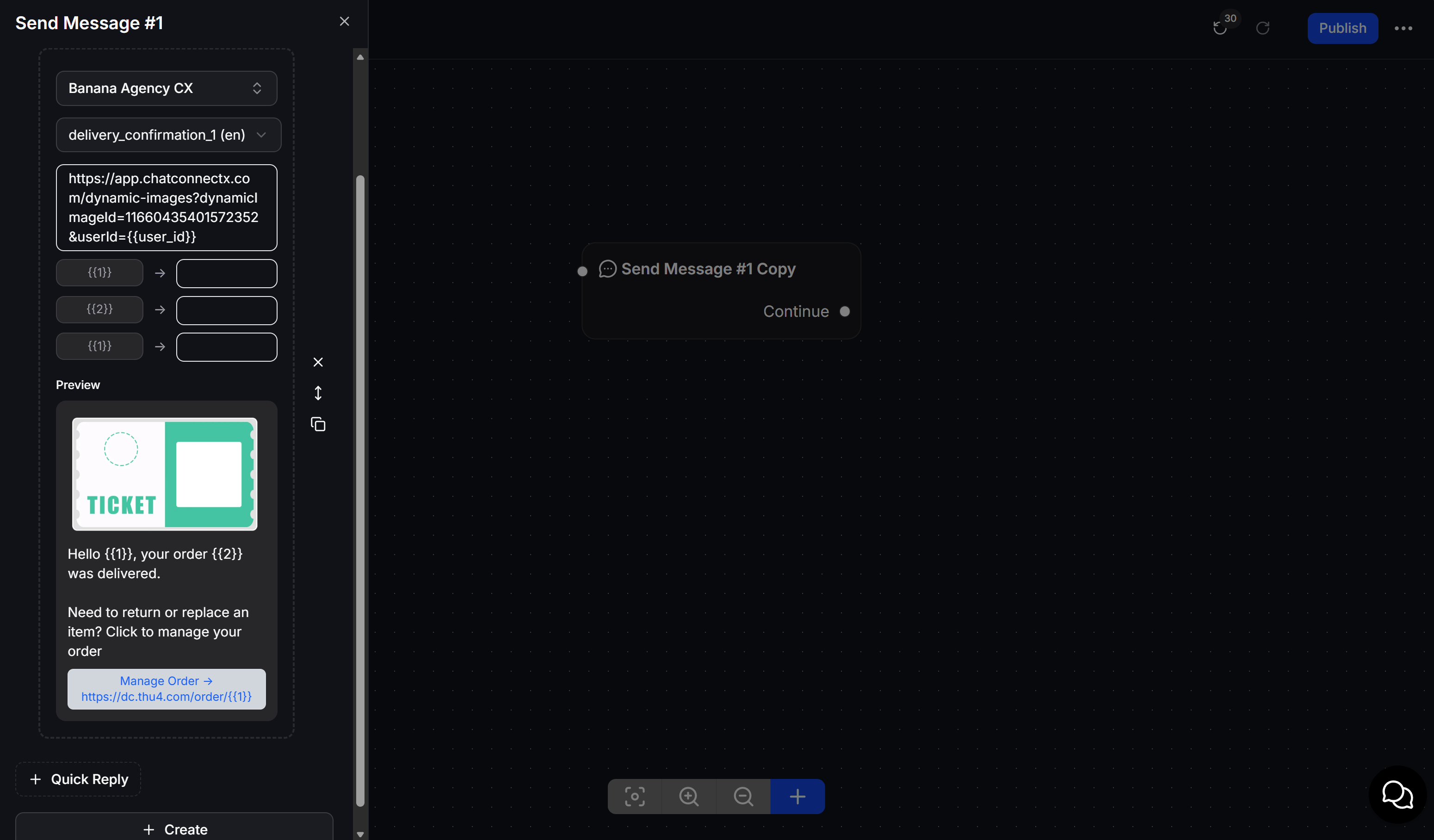 Dynamic Image WhatsApp Template Usage