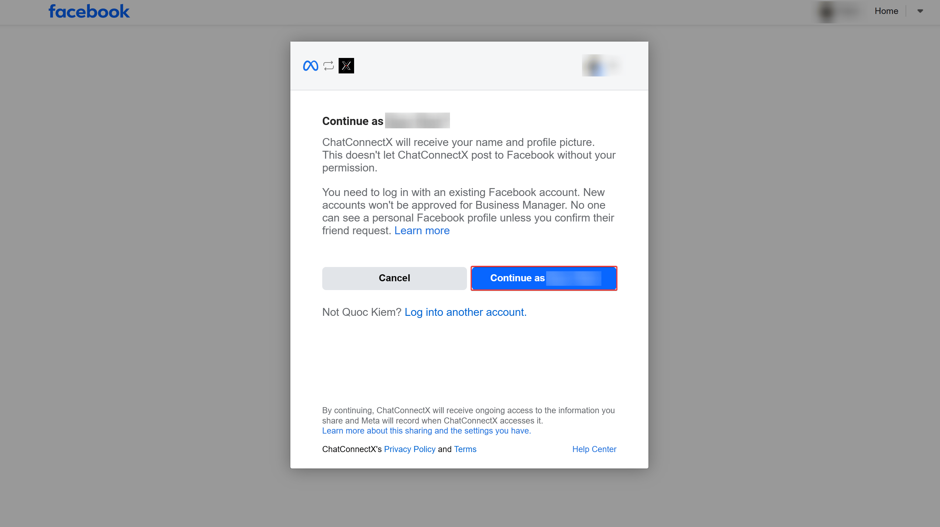Whatsapp Coexistence Fb Auth