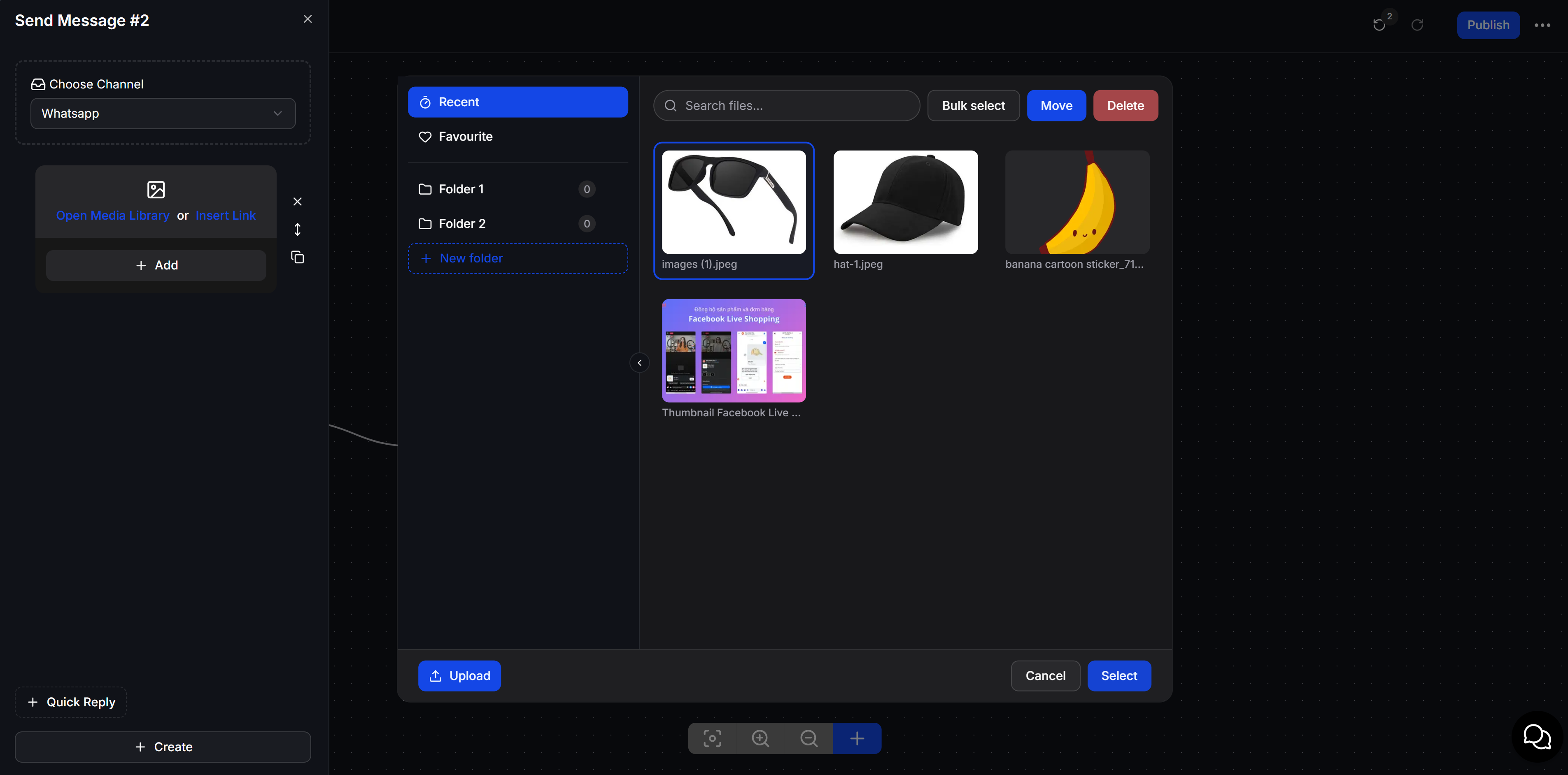 Media Library Flow Builder Integration