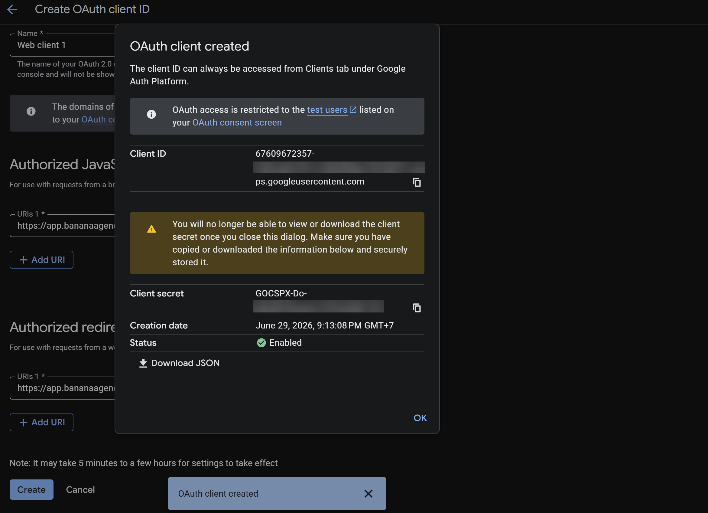 Chatbotx Whitelabel Google App Credentials Popup
