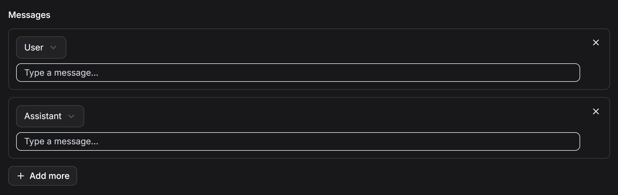 AI Agent Sample Messages