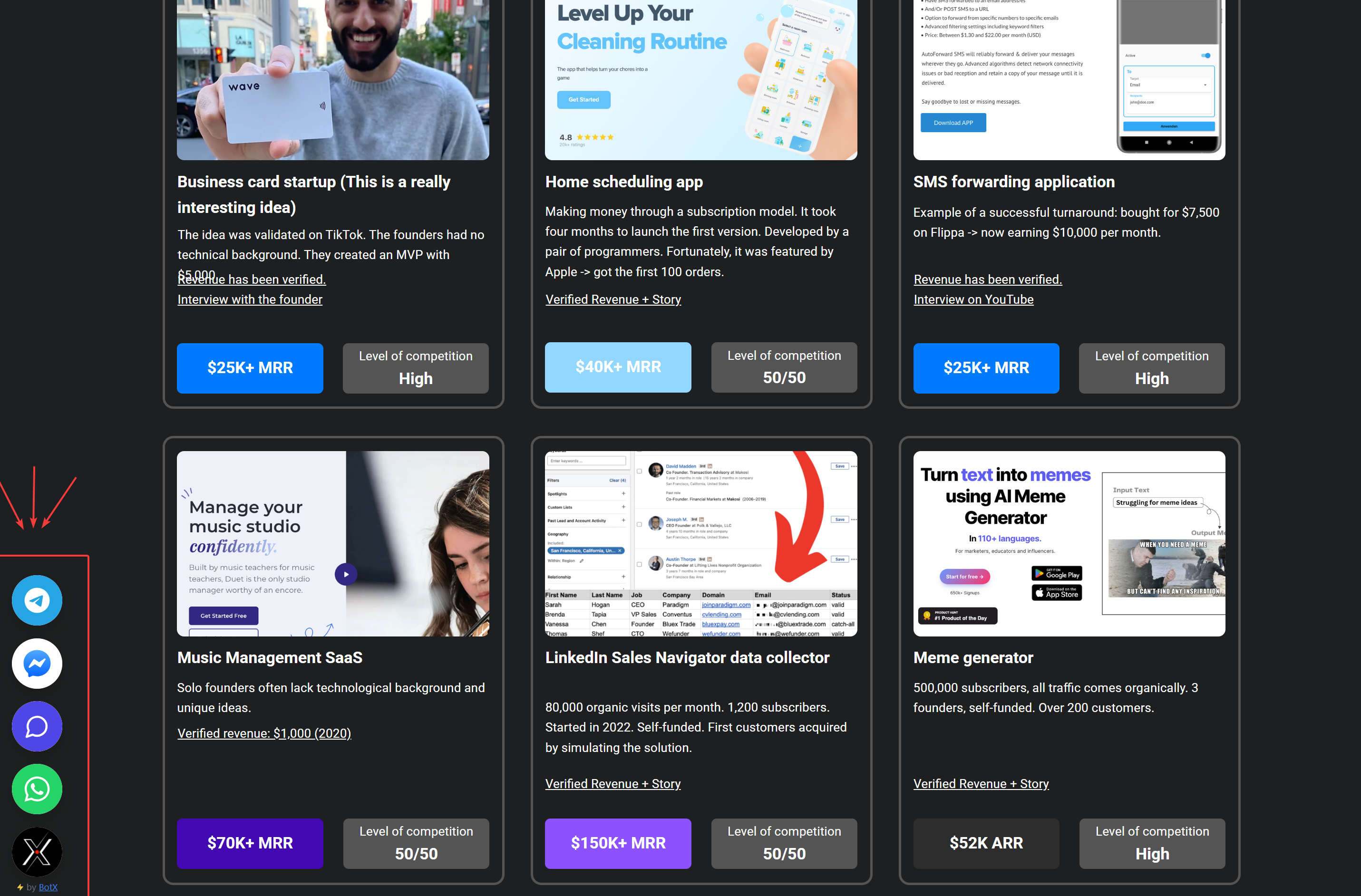 Entry Point Links Chat Widget Website Preview