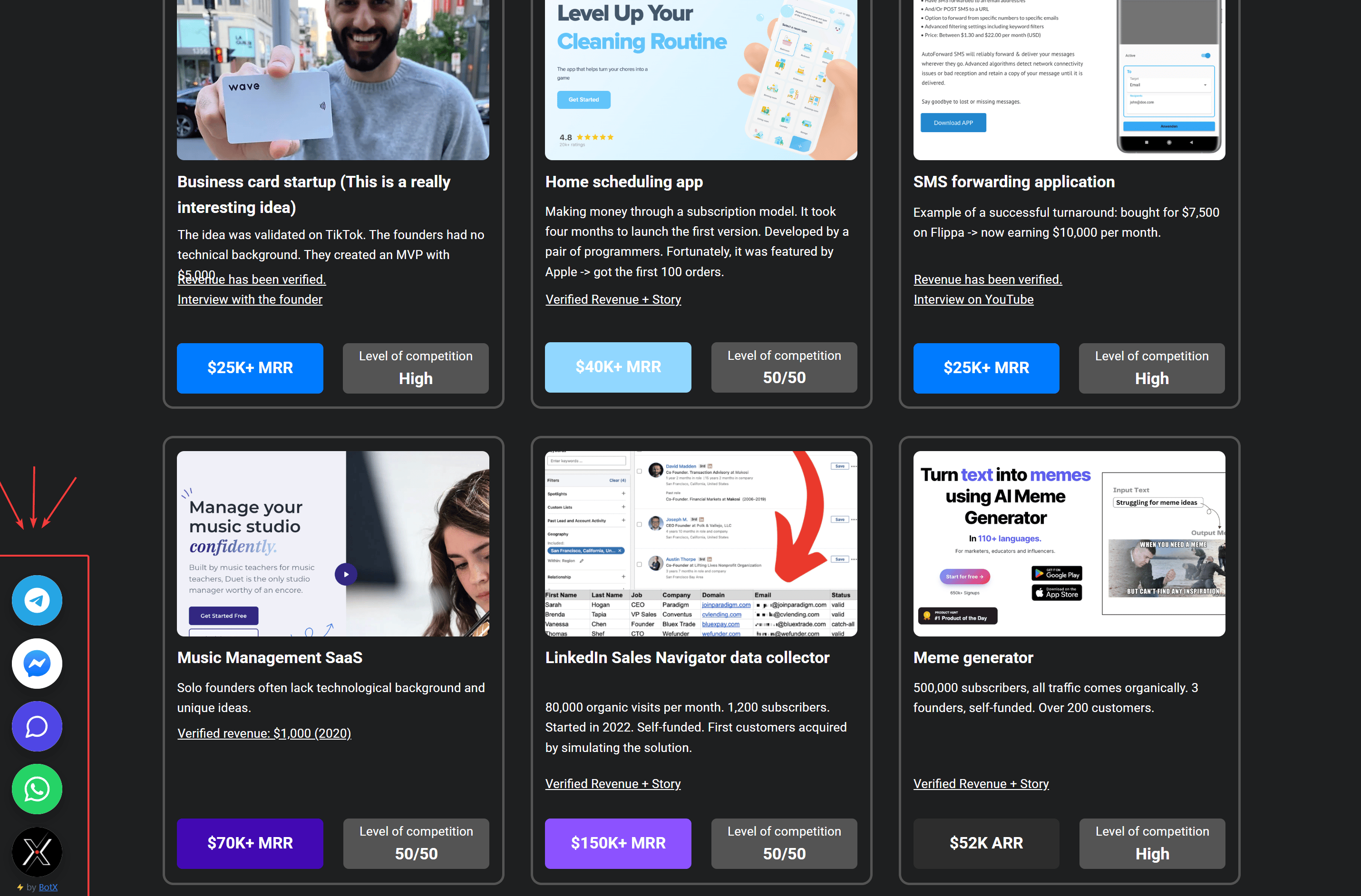 Entry Point Links Chat Widget Website Preview