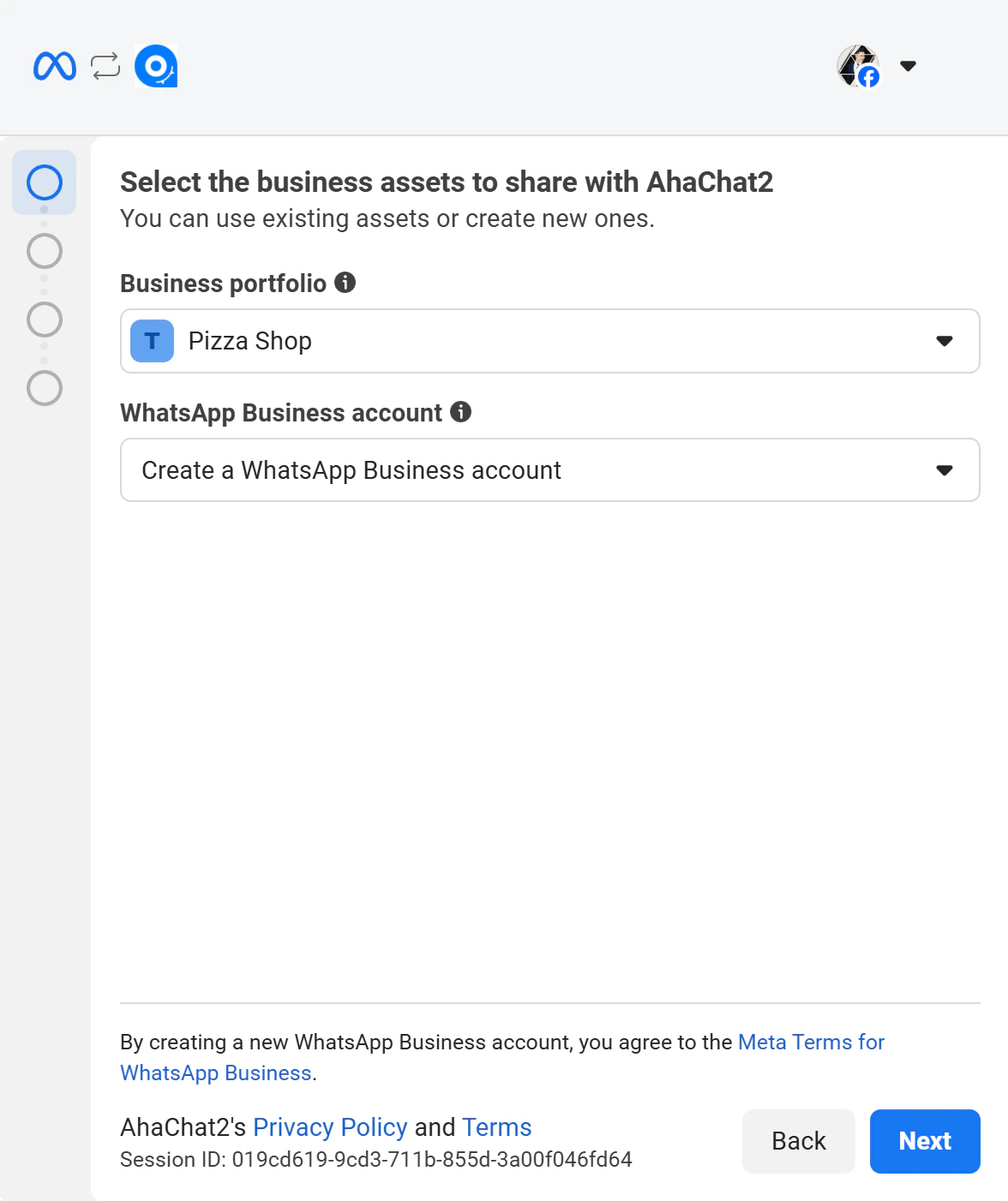 whatsapp_select_business_assets_and_portfolio
