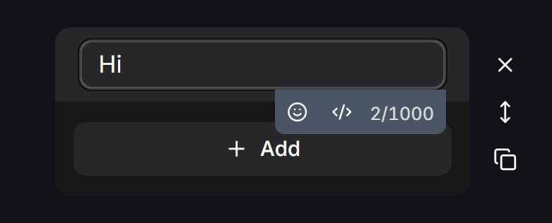 Chatbotx Flow Builder Send Text Character Counter