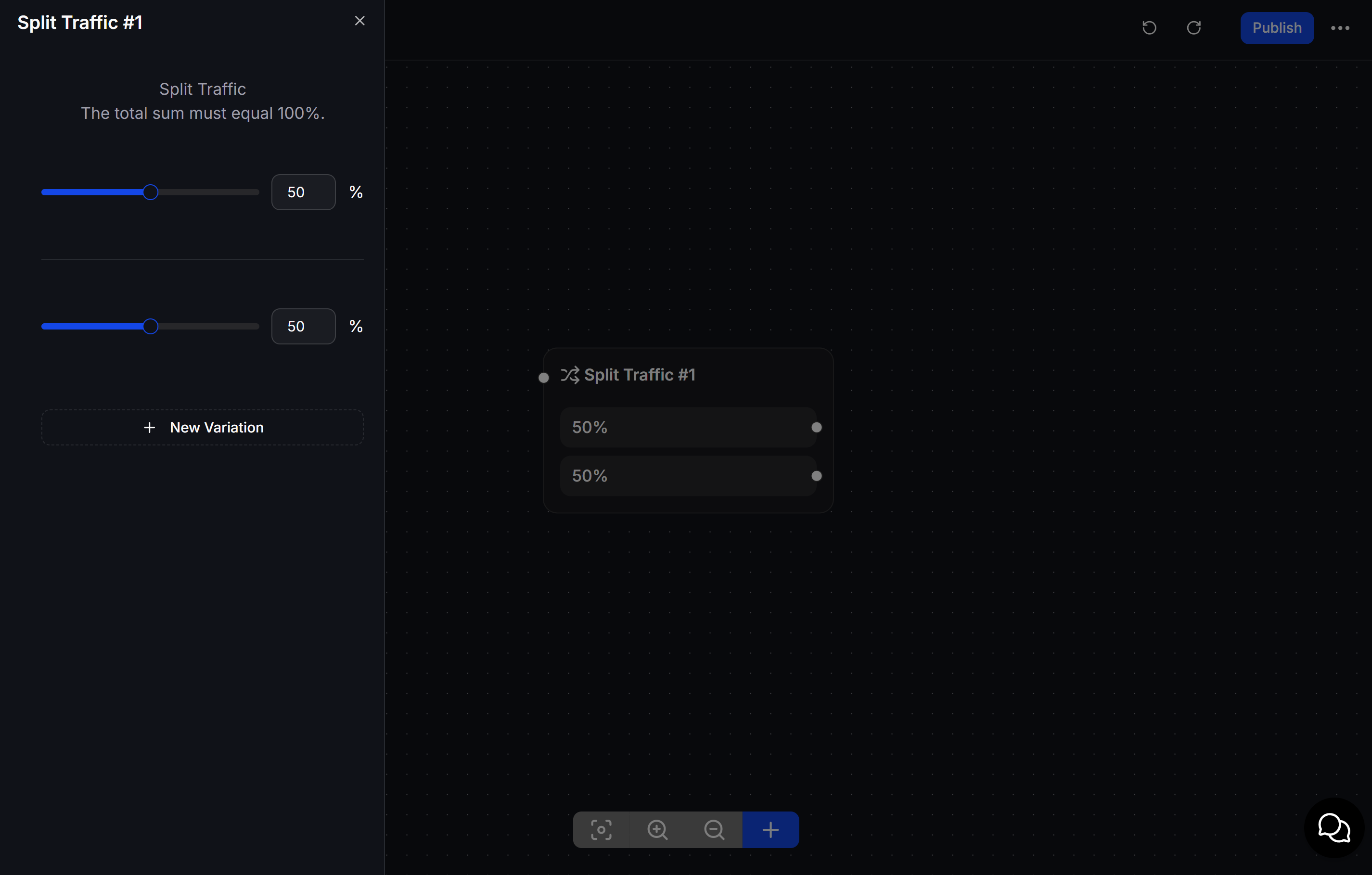 Chatbotx Content Blocks Split Traffic