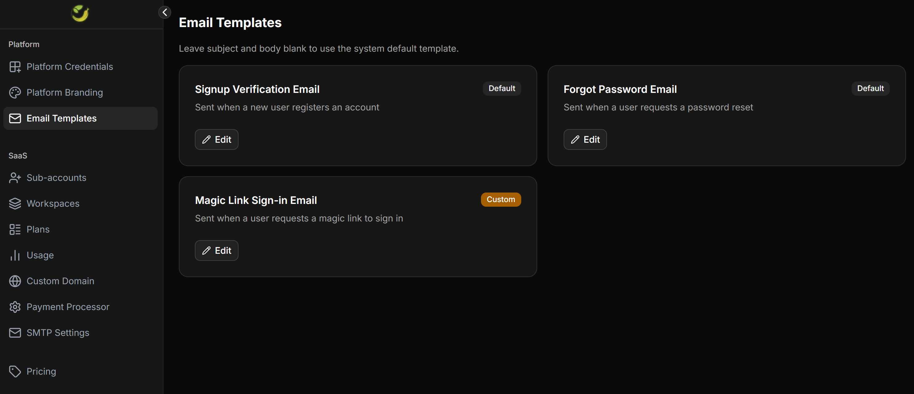 Chatbotx Whitelabel Email Templates Overview