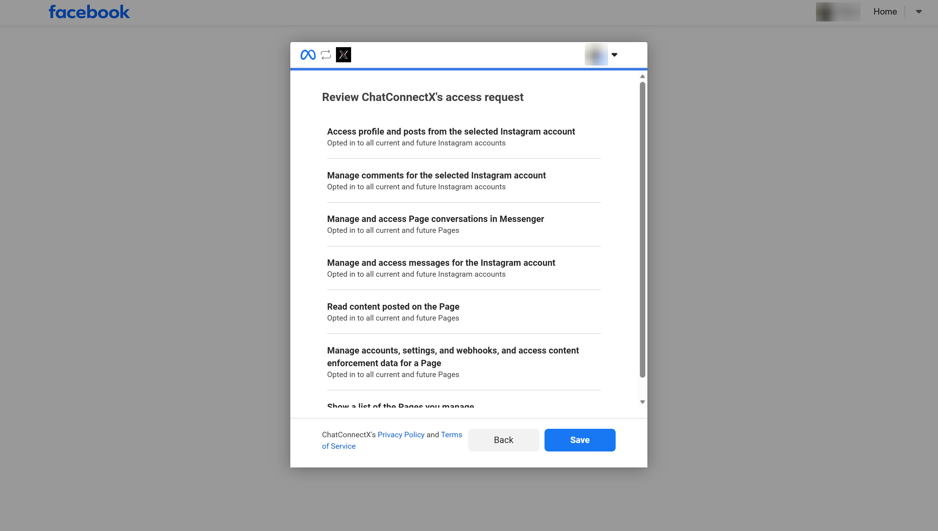Facebook Oauth Review Permissions