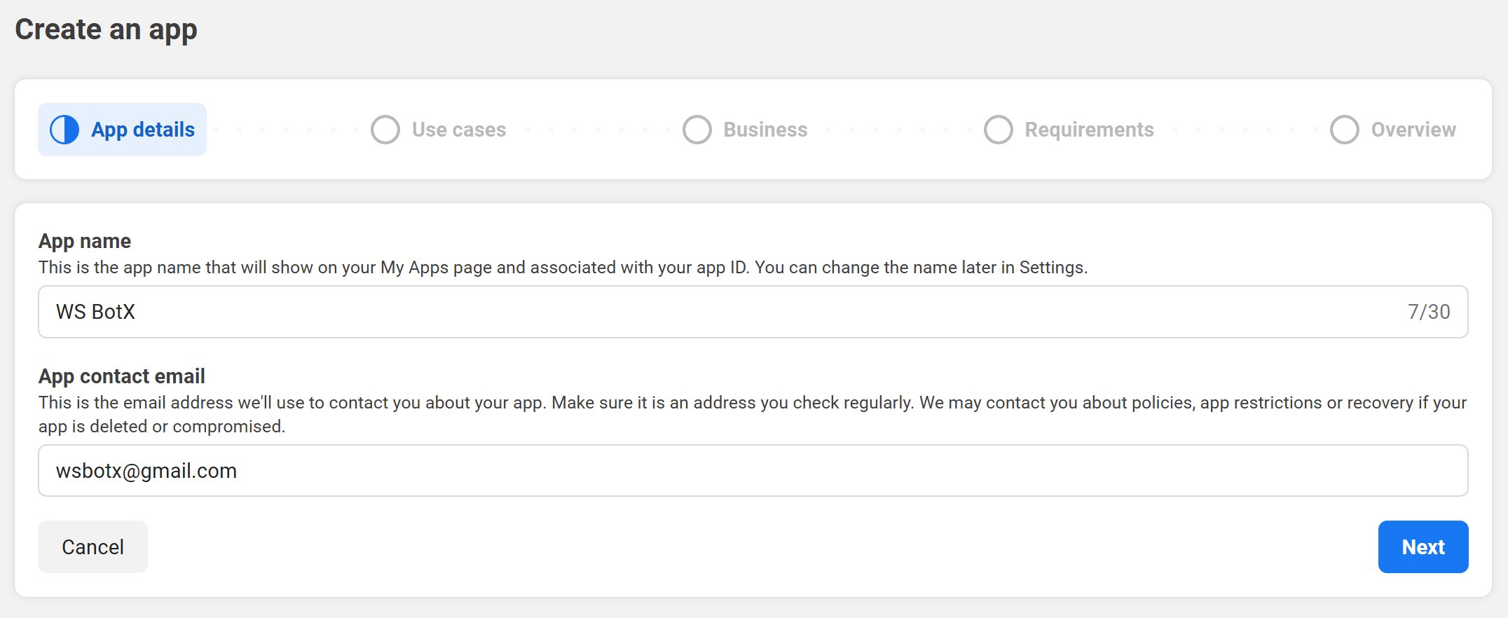 whatsapp_manual_setup_enter_app_name_and_contact_email_fields