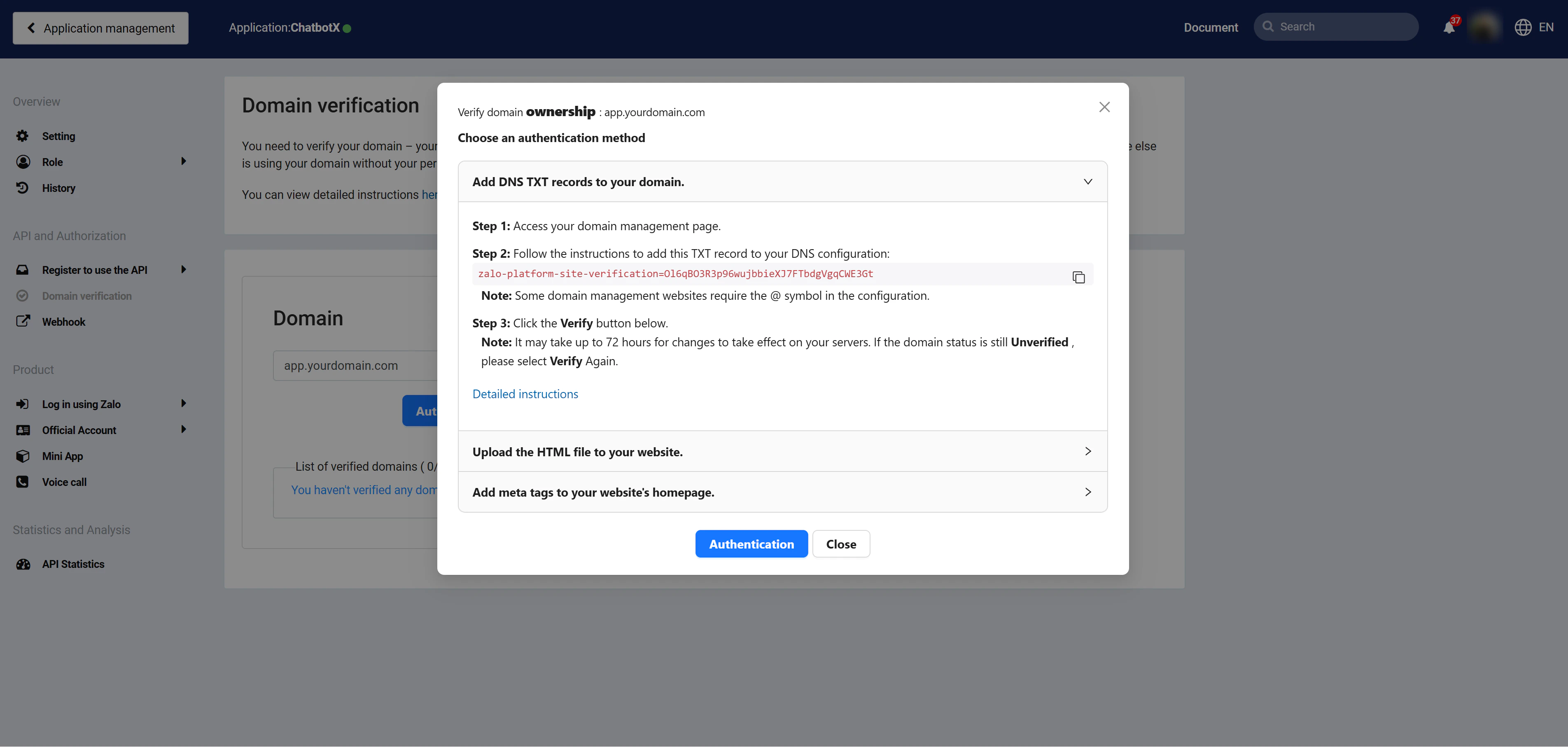 zalo_developers_domain_verification_meta_tag_setup