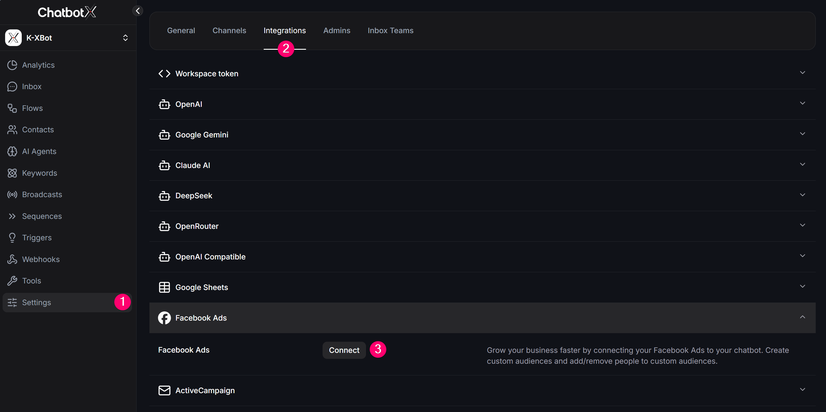Facebook Ads Integration Connect