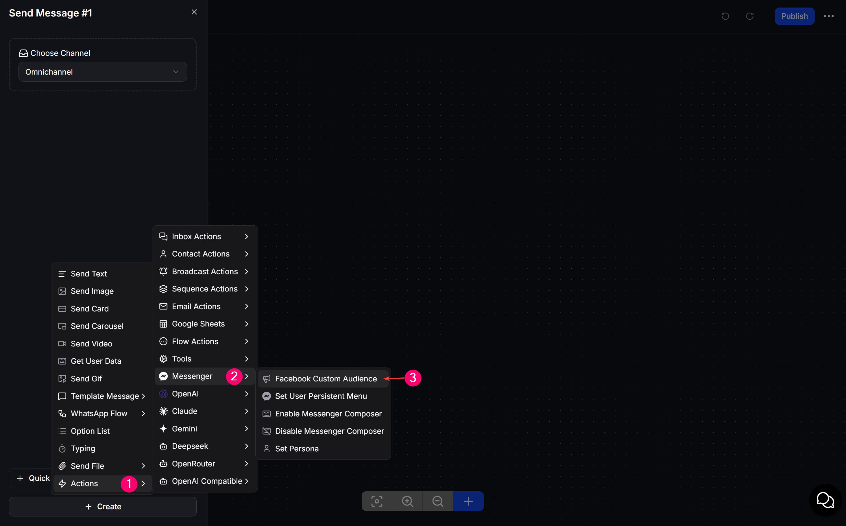 Facebook Custom Audience Flow Action