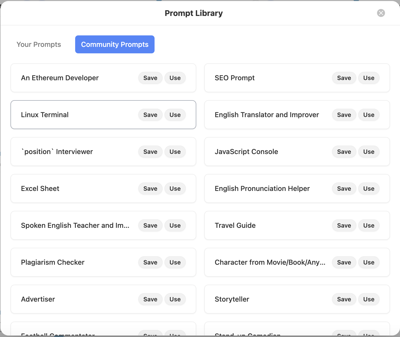 Prompt Library - ChatHub Learning Center