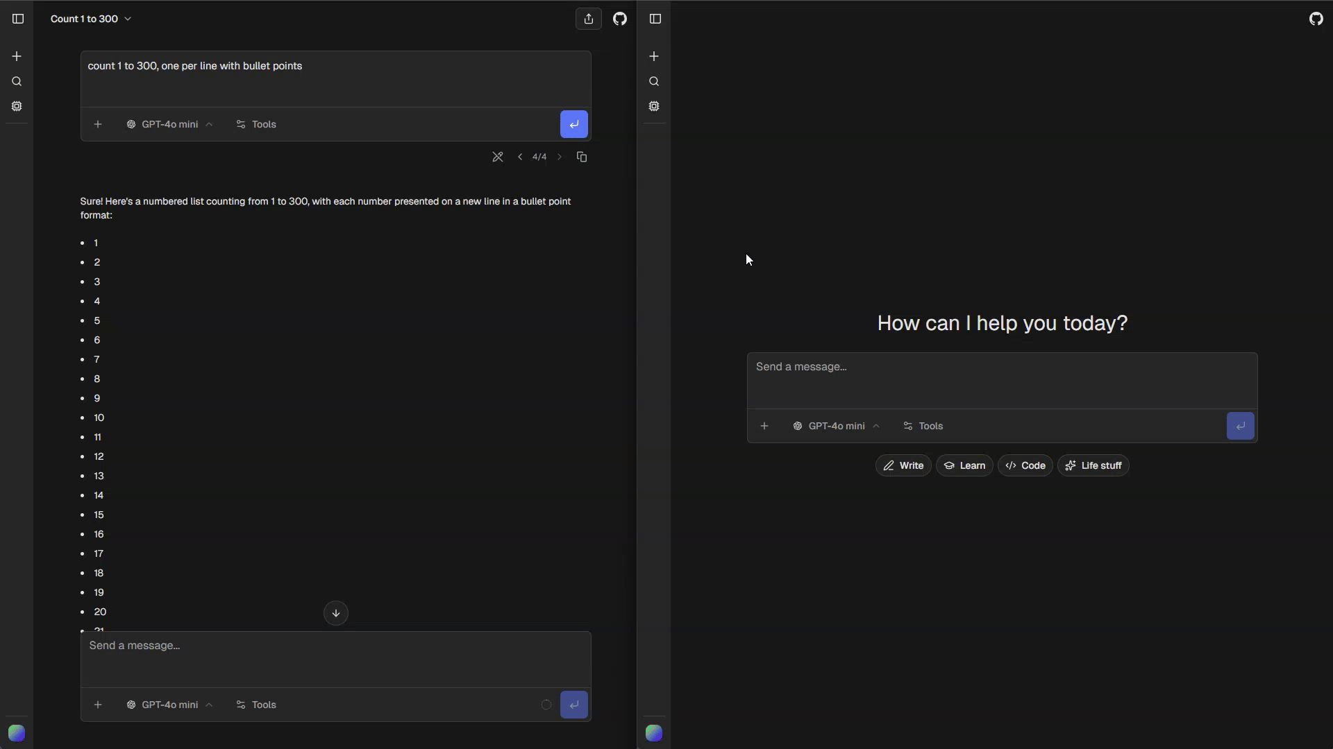 Stream resuming after a page reload