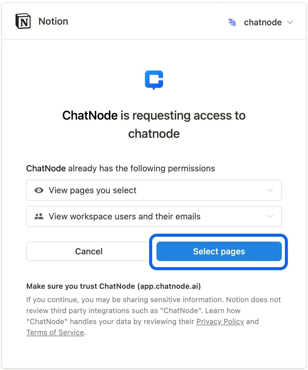 Select Pages Notion