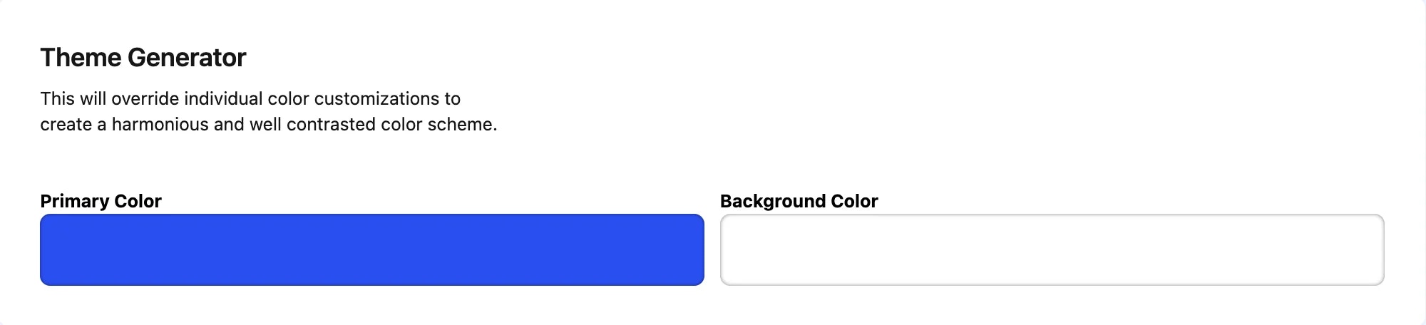 Theme Generator