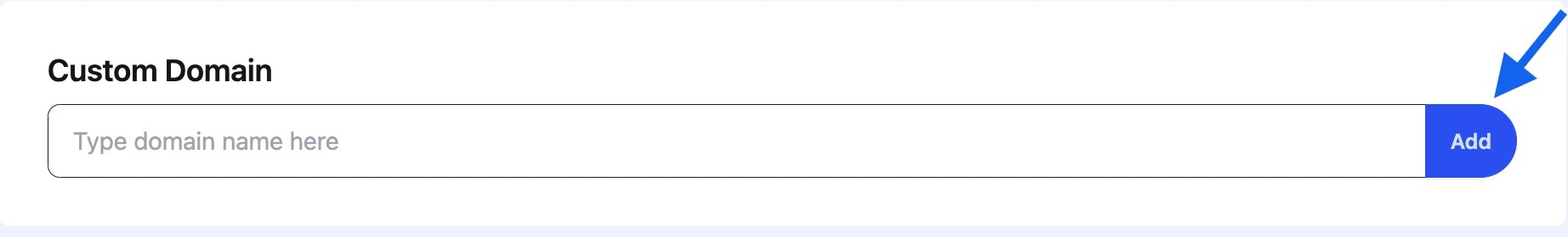 Add Custom Domain