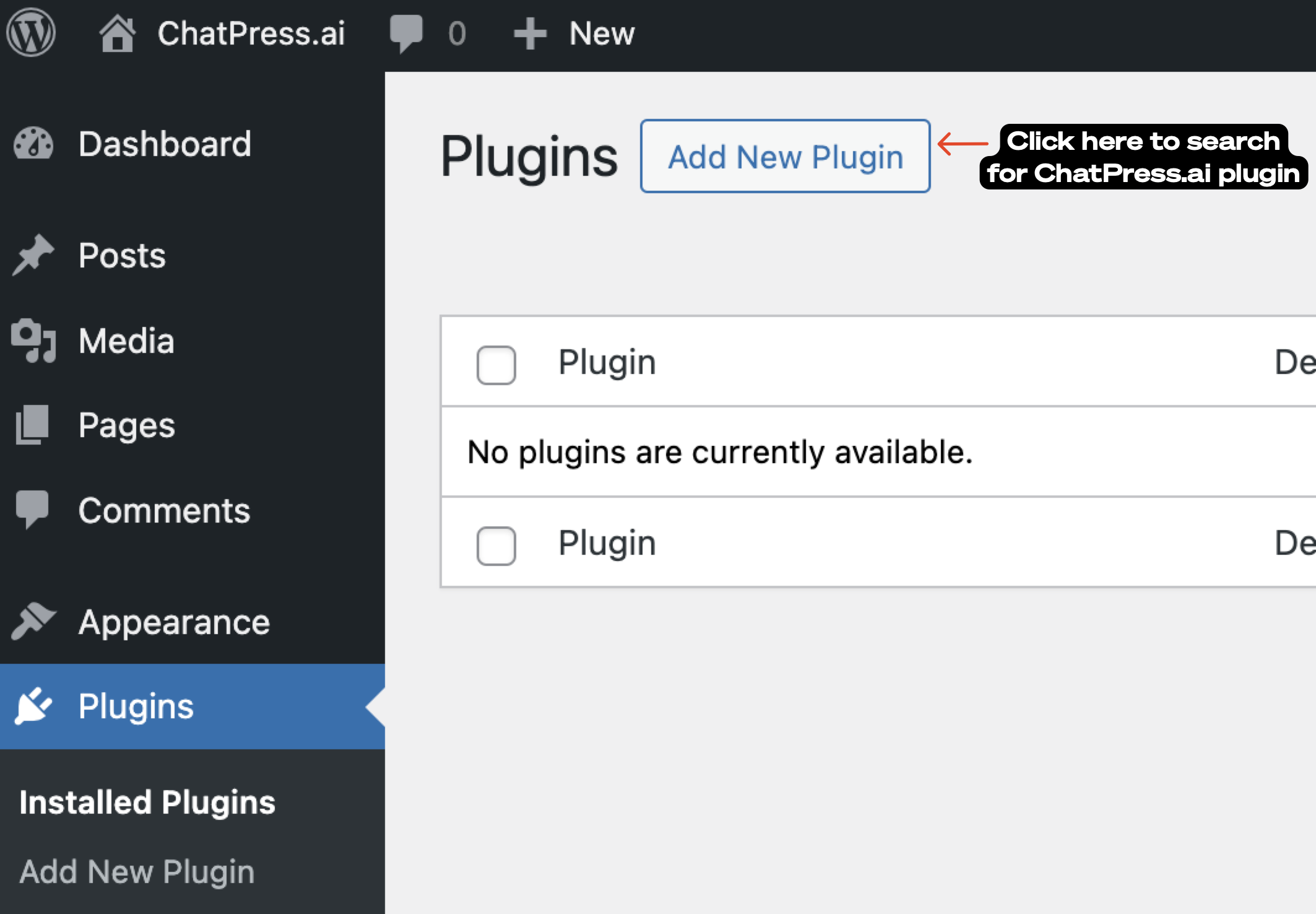 Search plugin screenshot