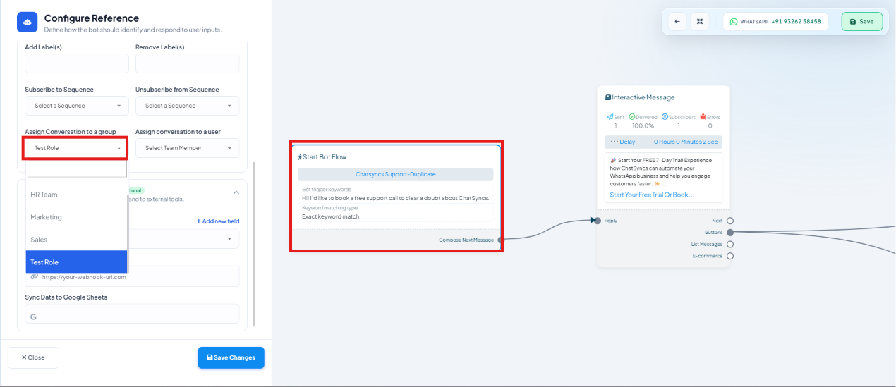 User Manager list showing team members Lakshit Ukani and Rahul Reddy, both with Package/Role set to Test Role, Status enabled, and Role set to Team