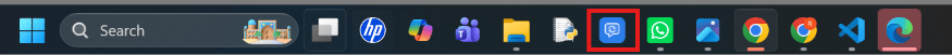 ChatSyncs icon pinned to the Windows taskbar alongside other installed apps