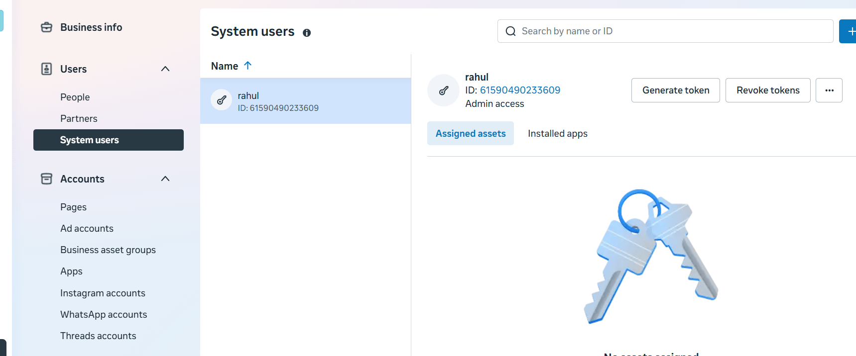 System Users in Business Manager