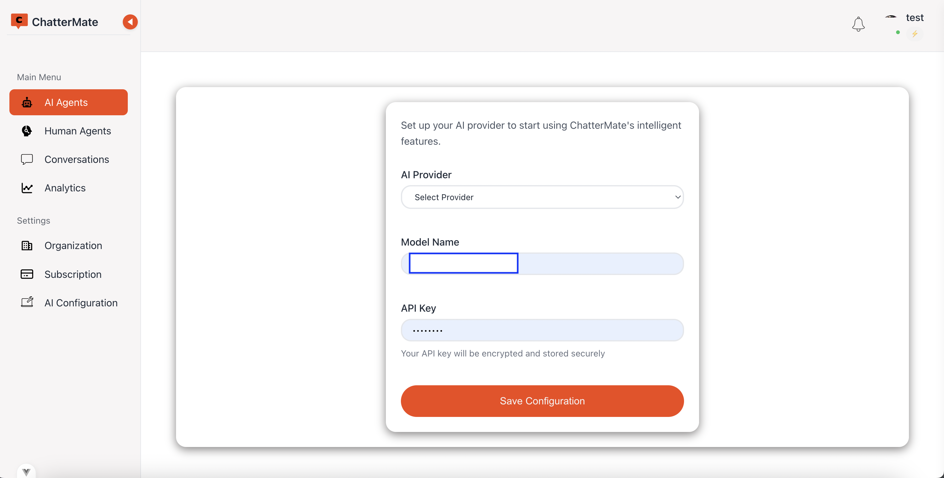 AI Provider Configuration