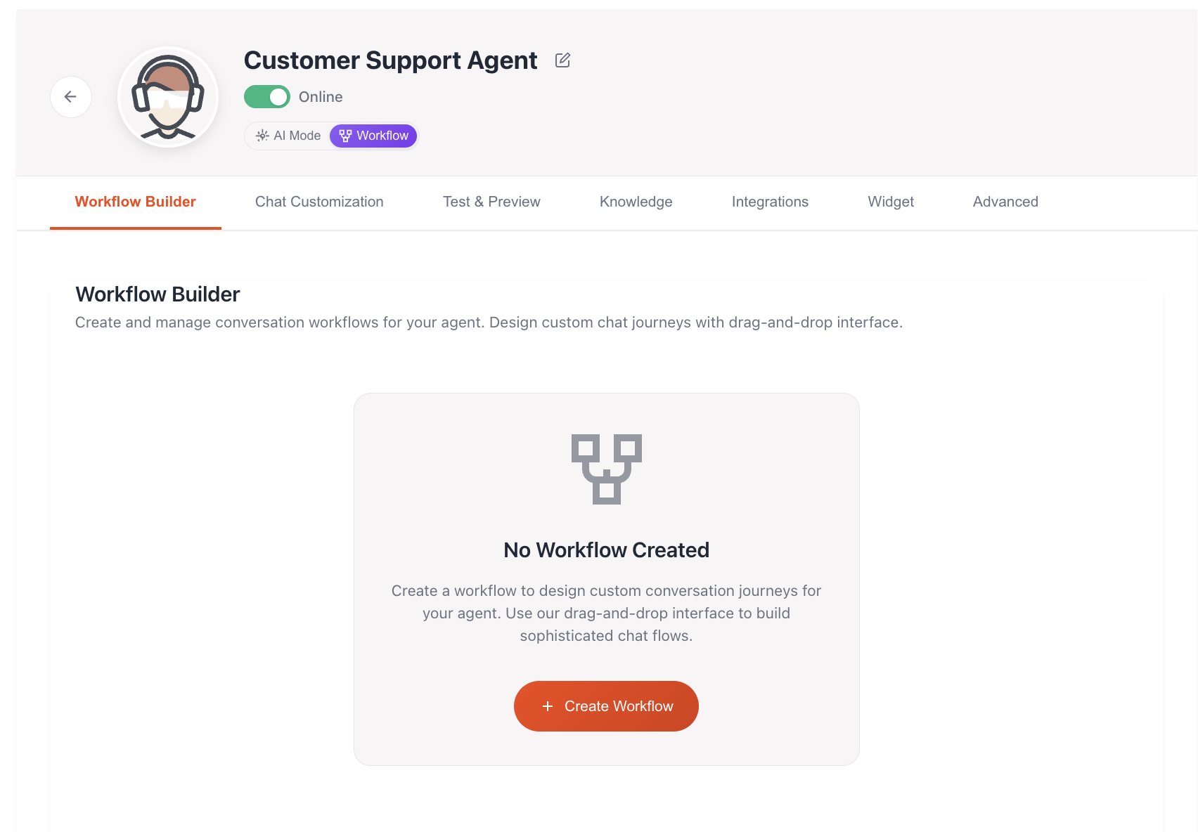 Workflow Builder Interface