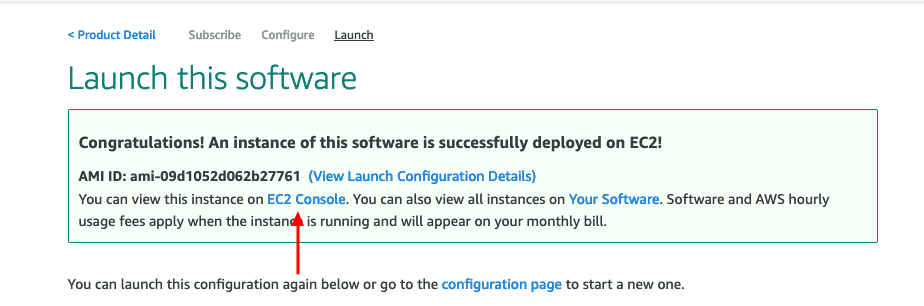 Launch Confirmation